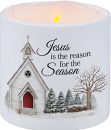 Jesus Is The Reason For The Season LED Candle
