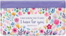 Checkbook Cover: I Know The Plans (Purple Floral)