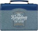 Bible Cover: Kingdom Of God (Blue, Large)