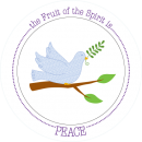 Fruit-Full Kids Plate: Peace