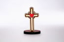 Wooden Cross with Heart Dashboard Top
