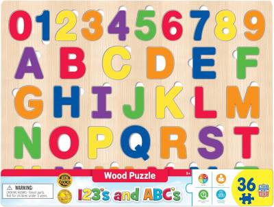 Wooden Puzzle: ABC 123 (36 PC)