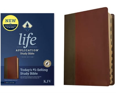 KJV Life Application Study Bible 3rd Edition (Brown/Mahogany, Indexed)