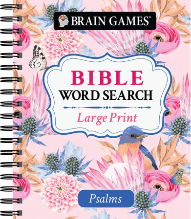 Brain Games - Large Print Bible Word Search: Psalm (Spiral Bound)