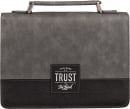 Bible Cover: Trust In The Lord (Charcoal, Large)