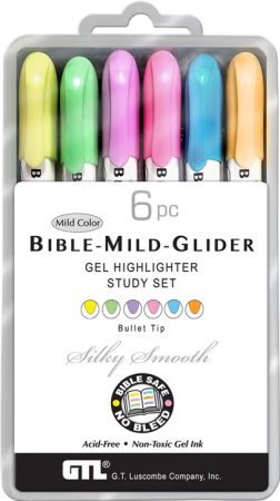 Bible Mild Glider Gel Highlighter Kit (6 PC)