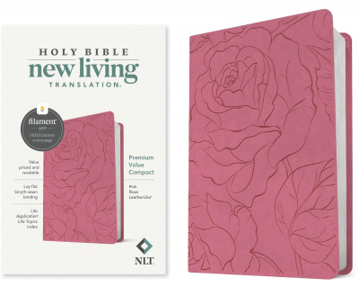 NLT Compact Filament Enabled Bible (Pink Rose)