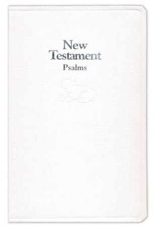 KJV Baby's New Testament and Psalms: Leather | White