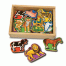 Wooden Animal Magnets (20 Count)